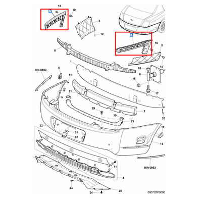 For Bentley Continent Flying Spur 2009-2012 Rear Left &amp; Right Bumper Bracket OEM 3W5807375A 3W5807375B 3W5807376A 3W5807376B