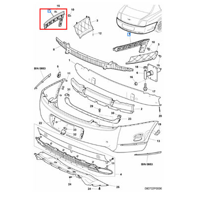 For Bentley Continent Flying Spur 2009-2012 Rear Left Bumper Bracket OEM 3W5807375A 3W5807375B