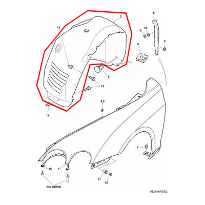 For Bentley Continental Flying Spur 2005-2009 Front Left & Right Fender Lining Wheel Cover OEM 3W5809957A 3W5809958A