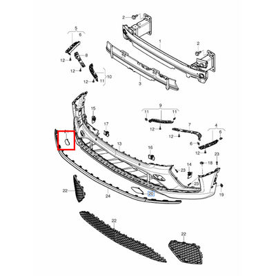 For Bentley Bentayga 2021 Front Right Tow Hook Cover OEM 36A807428A