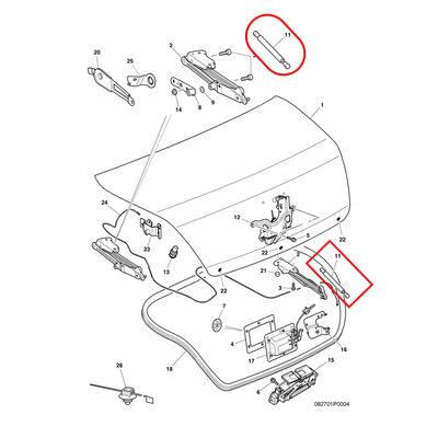 For Bentley Continent Flying Spur Shock Absorber Trunk Lid Support Trunk Impact Lift Support OEM 3W5827550B