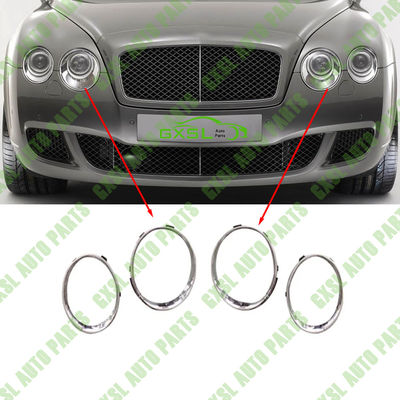 For Bentley Continental GT 2004-2011 Left Right Headlight Electroplating Ring Decorative Ring