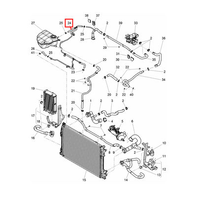 For Bentley Continental GT GTC Factory Price Auto Parts Reservoir Vent Tube OEM 3W0121632C