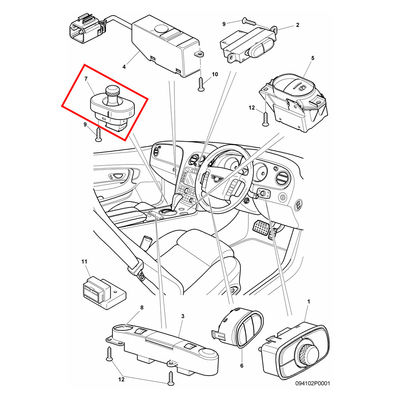 For Bentley Continenatl Gt Gtc Flying Spur Continent.supersports Auto Parts External Rearview Mirror Aadjustment Switch OEM 3W0959565C