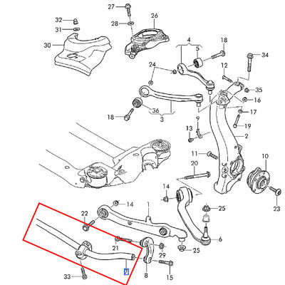 For Bentley Flying Spur Stabilizer Bar Front Balance Bar Assembly OEM 4W0411305 4W0411305B 4W0411305A 4W0411305C
