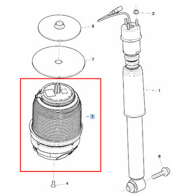 For Bentley Mulsanne 2011-2016 Rear Shock Absorber Airbag Spring OEM 3Y5616001B 3Y5616001F 3Y5616002B 3Y5616002F