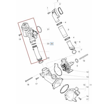 For Bentley Continental GT GTC Flying Spur For Audi A8 Quattro RS7 S6 S7 S8 Engine Coolant Thermostat Kit OEM 079121678K 079121678G 079121678H