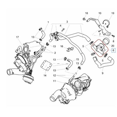 For Bentley Flying Spur Continental GT 2014-2019 New SuperSports Water Coolant Pump OEM 3W0965561H