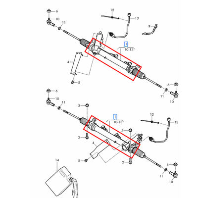 For Bentley Mulsanne (2010+) Inner Tie Rod End OEM 3Y1422075L 3Y1422075D 3Y1422075E