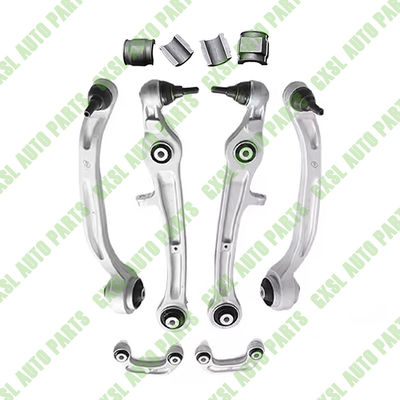 For Bentley Continental Flying Spur 8pcs Front Lower Control Arm Kit OEM 3W0407151K 3W0407151B 3W0407693 3W0407694 3W0411317B 3W0411317C 3W0411305D 3W0411305N