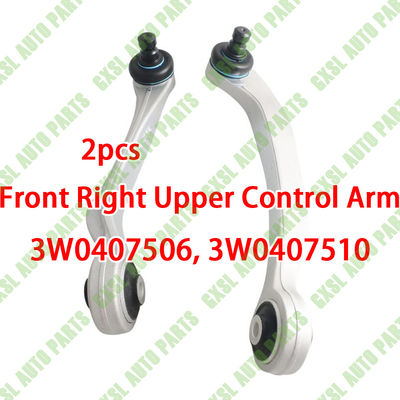 For Bentley Continental GT Flying Spur 2pcs Front Right Upper Control Arm Kit OEM 3W0407506 3W0407510