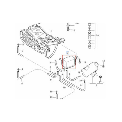 For Bentley Flying Spur Continental GT 2014-2019 Suspension Solenoid Valve Block Valve Solenoid Block OEM 3D0616013B 3D0616013C