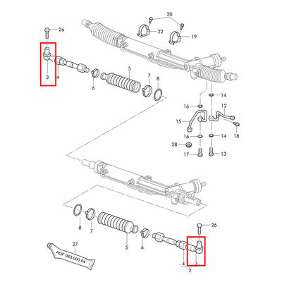 For Bentley Continental Flying Spur Front Outer Tie Rod Ends OEM 4E0419811E