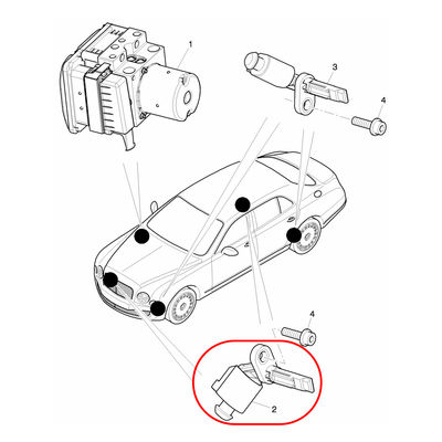 For Bentley Mulsanne For Lamborghini Aventador 2014-2019 Front Left ABS Wheel Speed Sensor 4E0927803D