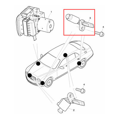 For Bentley Mulsanne For Lamborghini Aventador 2014-2019 Front Right ABS Wheel Speed Sensor 4E0927804D