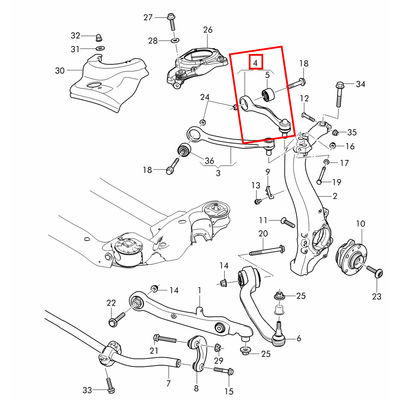 For Bentley Flying Spur Front Suspension Upper Left & Right Bending Control Arm OEM 3W0407509 4E0407509F 3W0407510 4E0407510F