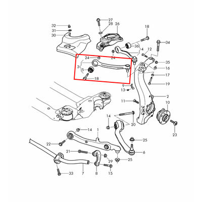 For Bentley Continental GT Flying Spur Control Arm Front Upper Left & Right Straight Arm OEM 3W0407505 4E0407505F 3W0407506 4E0407506F