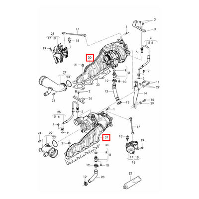 For Bentley Continental GT3-R 4.0T Twin Cylinder Supercharger Turbocharger OEM 079145703R 079145704R