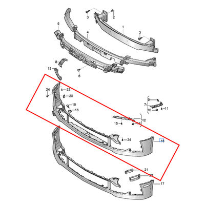 For Bentley New Flying Spur 2020 Front Bumper Body Kit OEM 3SE807093B 3SE807093D 3SE807093F