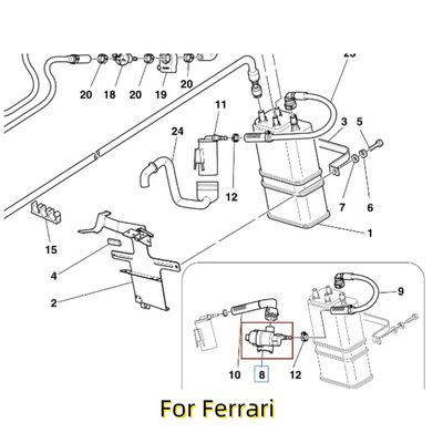 For Ferrari F430 458 For Maserati Quattroporte M139 GranCabrio Fuel Tank Pressure Sensor OEM 251288 202968