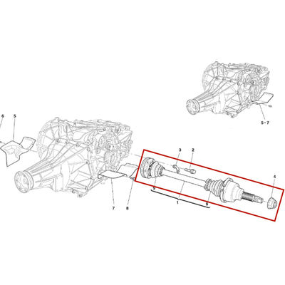 For Ferrari California Rear Output Shaft Drive Shaft Rear Axle OEM 226650