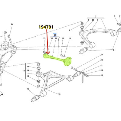 For Ferrari 360 Modena F430 Complete Rear Tie Rod OEM 194791