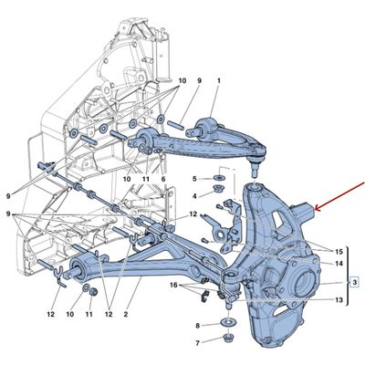 For Ferrari 458 Speciale 488 Spider 488 Pista Front Left & Right Steering Knuckles OEM 304731 304732