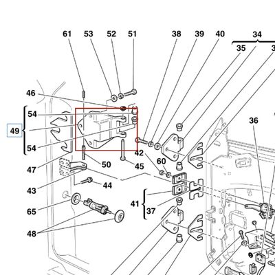 Για τη Ferrari F430 360 Προσωρινή πόρτα Χινγκ OEM 64803200
