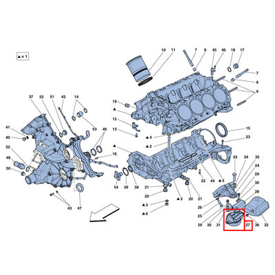 For Ferrari 458,812,F12,FF Engine Rubber Mounting Bracket Left Side Flexible Bearing Bushing OEM 259757