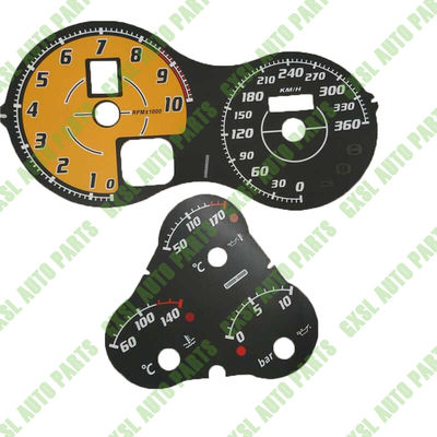 For Ferrari F430 2005-2009 Scuderia Spider Dashboard Panel Mph or KM/H Upgrade Racing Yellow (US Regular Version)