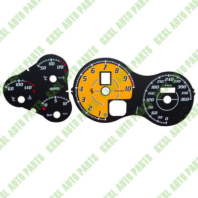 For Ferrari F430 2005-2009 Scuderia Spider Dashboard Panel Mph or KM/H Upgrade Racing Yellow (US Regular Version)