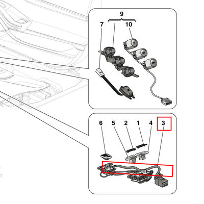 For Ferrari Portofino Rht And Power Window Controls OEM 340652