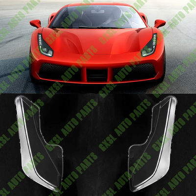 For Ferrari 488 2015-2020 Car Clear Front LED Headlight Lens Cover Replacement  HeadLamp Shell Cover