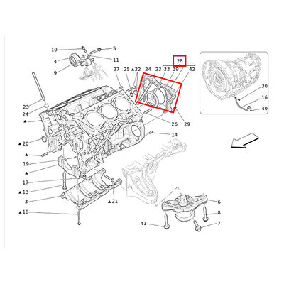 For Maserati Ghibli Quattroporte Crankshaft Rear Oil Seal OEM 275289