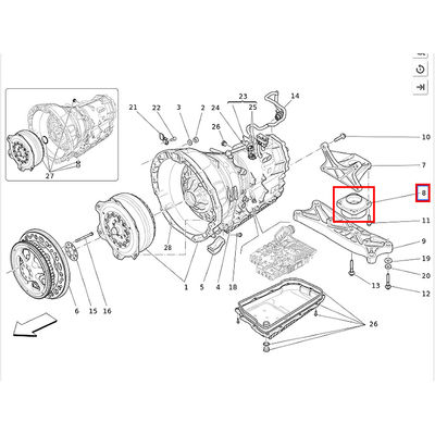 For Maserati Quattroporte Ghibli 3.0 M156 V6 2WD 13-17 3Pcs Support Motor Engine Gearbox Mount Kit OEM 670004870 670004871 675000031