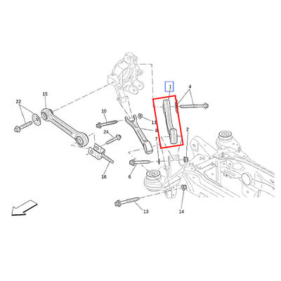 For Maserati Levante (2017+) Rear Suspension Control Arm Set OEM 670032016 670158898