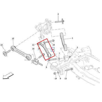 For Maserati Levante (2017+) Rear Suspension Control Arm OEM 670002808