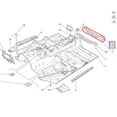 For Maserati Quattroporte M156 2017- Ghibli 2014- Rear Muffler Bracket Exhaust Pipe Support OEM 670006640