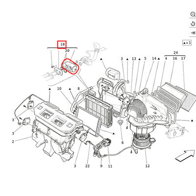 For Maserati Levante Ghibli Quattroporte A/C Expansion Valve OEM 673003704