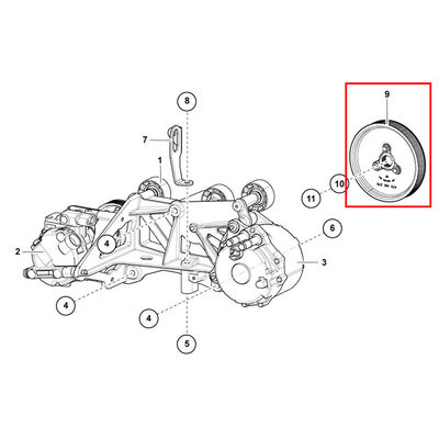 For Lamborghini Aventador Deflection Pulley -Full Aluminum OEM 470145276 ﻿