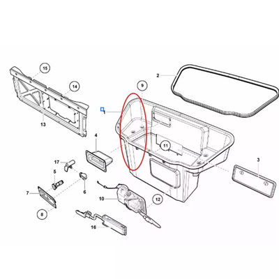 For Lamborghini Huracan Lining Luggage OEM 4T0863405E