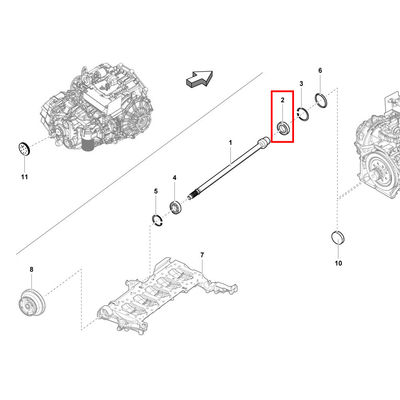 For Lamborghini Gallardo Huracan For Audi R8 Engine Cardan Shaft Propeller Shaft Ball Bearing OEM 086311435A