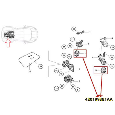 For Lamborghini Huracan Aventador For Audi R8 5.2L Engine Gearbox Motor Mounts OEM 420199381AA 420199381S 420199381Q