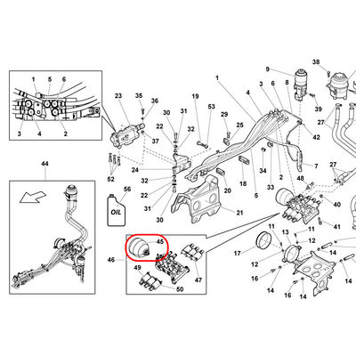 For Lamborghini Gallardo 560/570 Murcielago LP640 For Audi R8 Automatic Transmission Accumulator OEM 086325585