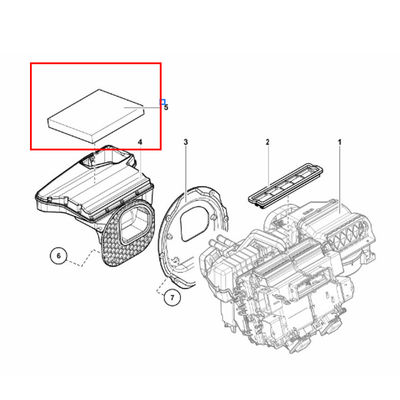 For Lamborghini LP700 LP750 A/C Filter OEM 6Q0819653B
