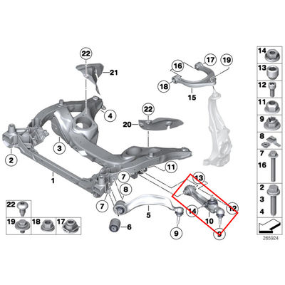 For Rolls Royce 6.6t Ewb Wraith Rr5 Dawn Rr6 Car Front Left Control Lower Lateral Swing Arm OEM 31126782181