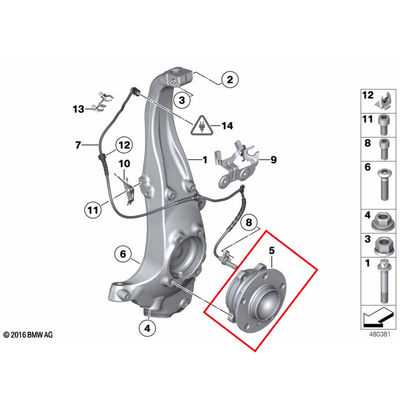 For Rolls Royce Ghost Wraith Front Wheel Hub Bearing OEM 31206872888 31206872920 31206850158 31206855906 ﻿