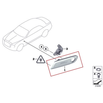 For Rolls Royce Ghost, Wraith &amp; Dawn Front Left &amp; Right Side Marker Lights OEM 63147223152 63147223151
