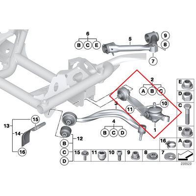 For Rolls Royce Phantom Lower Left &amp; Right Control Arms OEM 31122180523 31120148323 31120306621 31120410073 31120413863 31122179877