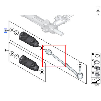 For Rolls-Royce Phantom (2004-2013) Inner Steering Ball Joint OEM 32210422879